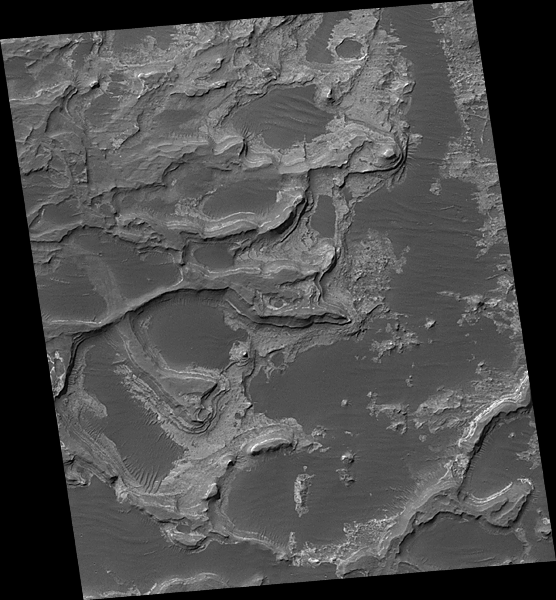 MOC full-resolution (1.5 m/pixel) view of a portion of Eberswalde delta, image R20-00176