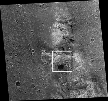 MOC image of Spirit Rover in November 2005