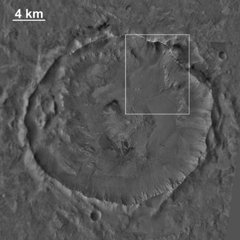 Mosaic of unnamed crater in Mutch Crater